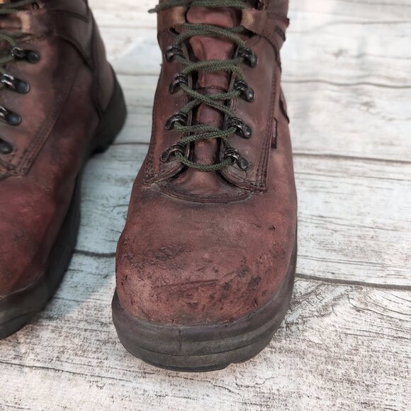 Red Wing Waterproof Leather Work Boots Brown Vibram Sole – Men’s 10 D - Picture 2 of 9